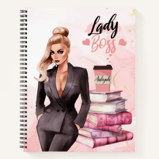 Lady Boss Pink: Macht Euren Ehrgeiz Notizblock