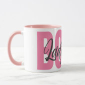 Lady Boss Typografie Tasse (Links)