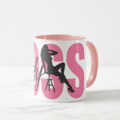 Lady Boss Typografie Tasse (VorderseiteRechts)