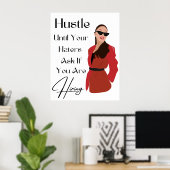 Lady Boss Wall Art, Boss Lady Quotes, Motivierend Poster (Heimbüro)