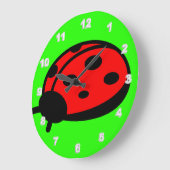 Lady-Bug-Acrylmauer-Uhr Große Wanduhr (Winkel)