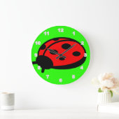 Lady-Bug-Acrylmauer-Uhr Große Wanduhr (Zuhause)
