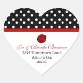 Lady Bug Address Stickers (Vorderseite)