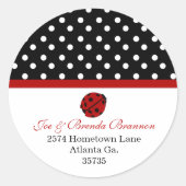 Lady Bug Address Stickers (Vorderseite)