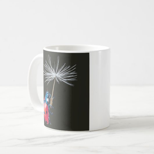Lady Bug and Dandelion Seed Kaffeetasse (Vorderseite Links)