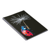 Lady Bug and Dandelion Seed Spiralband Notizblock (Rechte Seite)