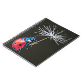 Lady Bug and Dandelion Seed Spiralband Notizblock (Linke Seite)