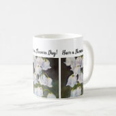 Lady Bug and Lily of the Valley Watercolor Blume Kaffeetasse (VorderseiteRechts)