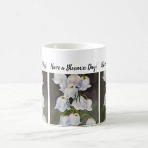 Lady Bug and Lily of the Valley Watercolor Blume Kaffeetasse