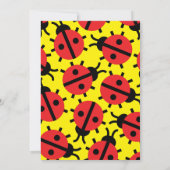 Lady Bug Animal Kid's Birthday Party Einladungen (Rückseite)