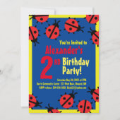 Lady Bug Animal Kid's Birthday Party Einladungen (Vorderseite)