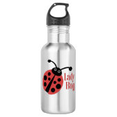 Lady Bug Animal Print Trinkflasche (Vorderseite)