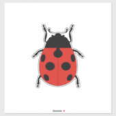 LADY BUG AUFKLEBER (Blatt)