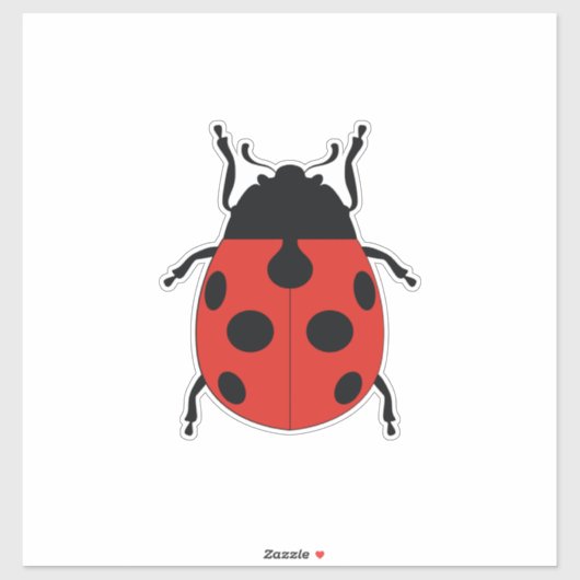 LADY BUG AUFKLEBER (Blatt)