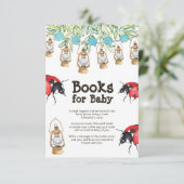 Lady Bug Baby Showbuchkarte Einladung (Stehend Vorderseite)