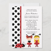 Lady Bug Baby Shower Einladung (Vorderseite)