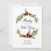 Lady Bug Baby Shower Einladung (Vorderseite)