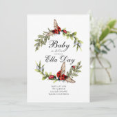 Lady Bug Baby Shower Einladung (Stehend Vorderseite)