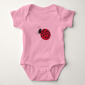 Lady Bug Baby Strampler (Vorderseite)