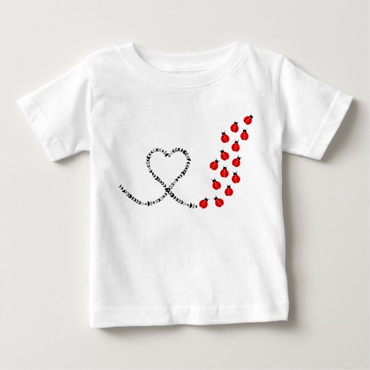 Lady Bug Baby T-shirt (Vorderseite)