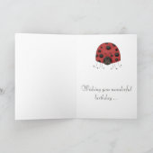 Lady Bug Birthday Card Karte (Innenseite)