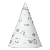 Lady Bug Birthday Party - Farbe für Ihr eigenes Pa Partyhütchen (Links)