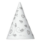 Lady Bug Birthday Party - Farbe für Ihr eigenes Pa Partyhütchen (Rechts)