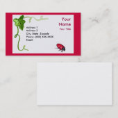 Lady Bug Business Card Visitenkarte (Vorne/Hinten)