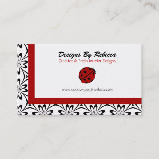 Lady Bug Business Cards Visitenkarte