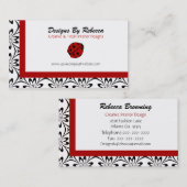 Lady Bug Business Cards Visitenkarte (Vorne/Hinten)