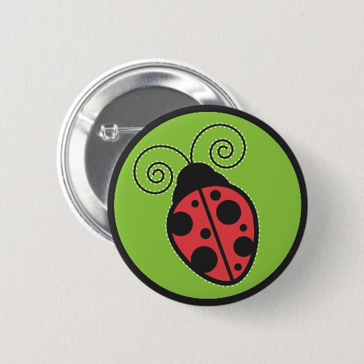 Lady Bug Button (Vorne & Hinten)