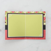 Lady Bug & Cupcake zum Geburtstag Karte (Innenseite)