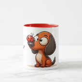 Lady Bug Dackel Tasse (Zentrum)