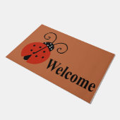 Lady Bug Doormat, Niedliche Begrüßungsmatte, Hausw Fußmatte (Schrägansicht)