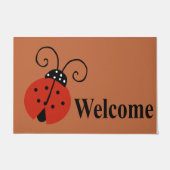 Lady Bug Doormat, Niedliche Begrüßungsmatte, Hausw Fußmatte (Vorderseite)