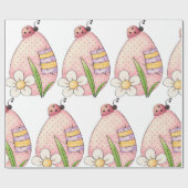 Lady Bug Easter Egg Geschenkpapier (Flach)