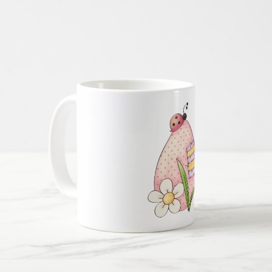 Lady Bug Easter Egg Kaffeetasse (Vorderseite Links)