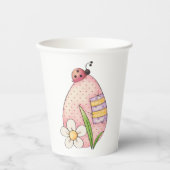 Lady Bug Easter Egg Pappbecher (Vorderseite)