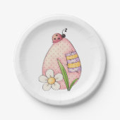 Lady Bug Easter Egg Pappteller (Vorderseite)