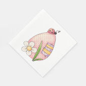 Lady Bug Easter Egg Serviette (Ecke)