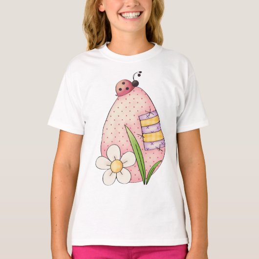 Lady Bug Easter Egg T-Shirt (Vorderseite)