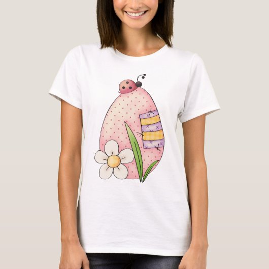 Lady Bug Easter Egg T-Shirt (Vorderseite)