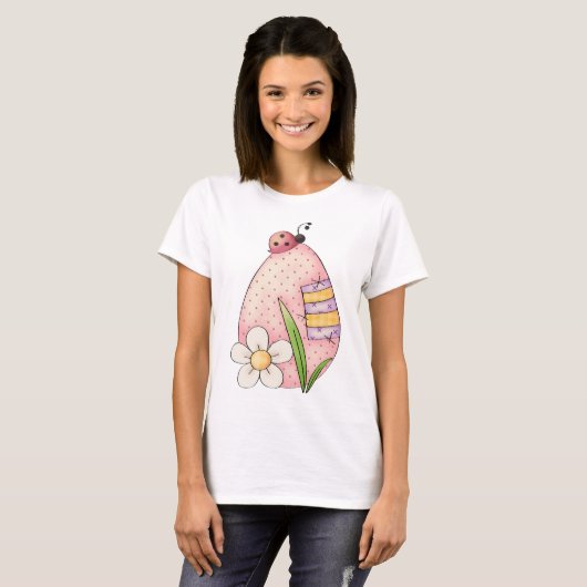 Lady Bug Easter Egg T-Shirt (Vorne ganz)