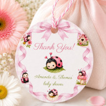 Lady Bug Girl Baby Shower Danke
