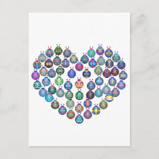 Lady Bug Heart Postkarte