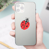 Lady Bug Illustration Aufkleber (Telefon)