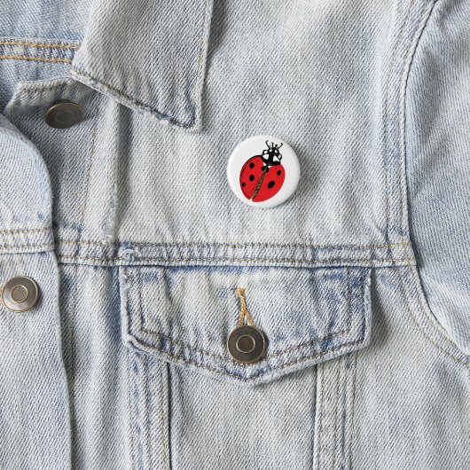 Lady Bug Illustration Button (Beispiel)