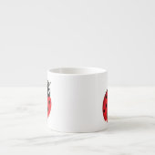 Lady Bug Illustration Espressotasse (Vorderseite)