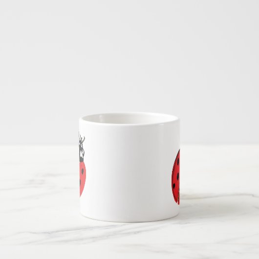Lady Bug Illustration Espressotasse (Vorderseite)