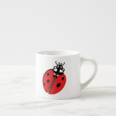 Lady Bug Illustration Espressotasse (Rechts)